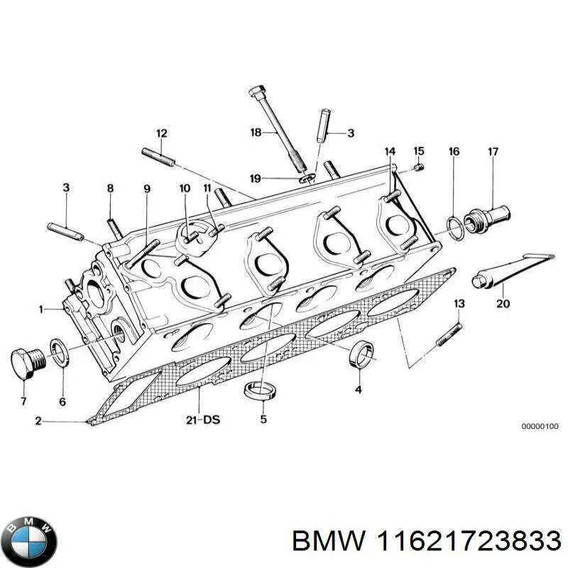 11621723833 BMW прокладка коллектора