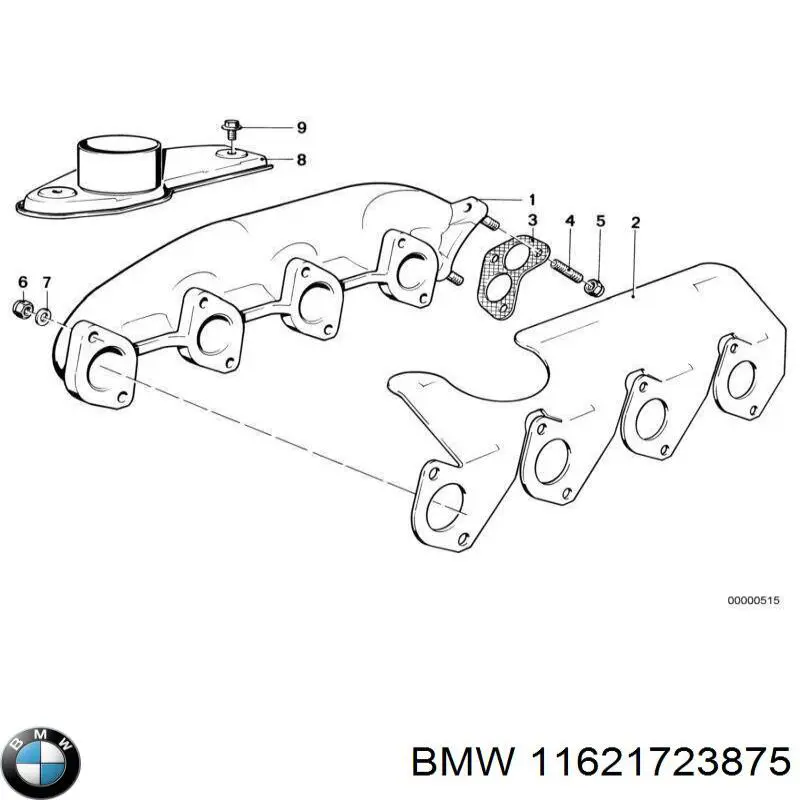 11621723875 BMW прокладка коллектора
