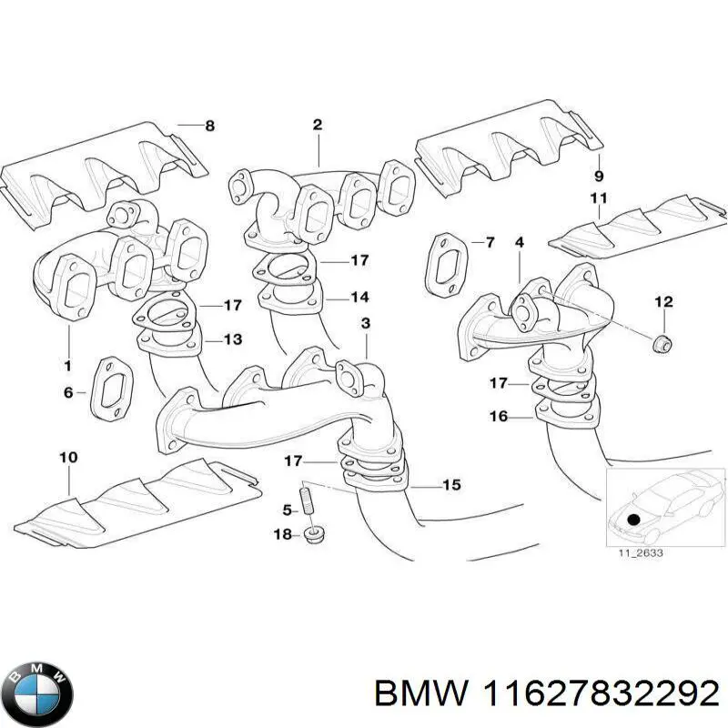 Купить 11627832292 BMW Катализатор