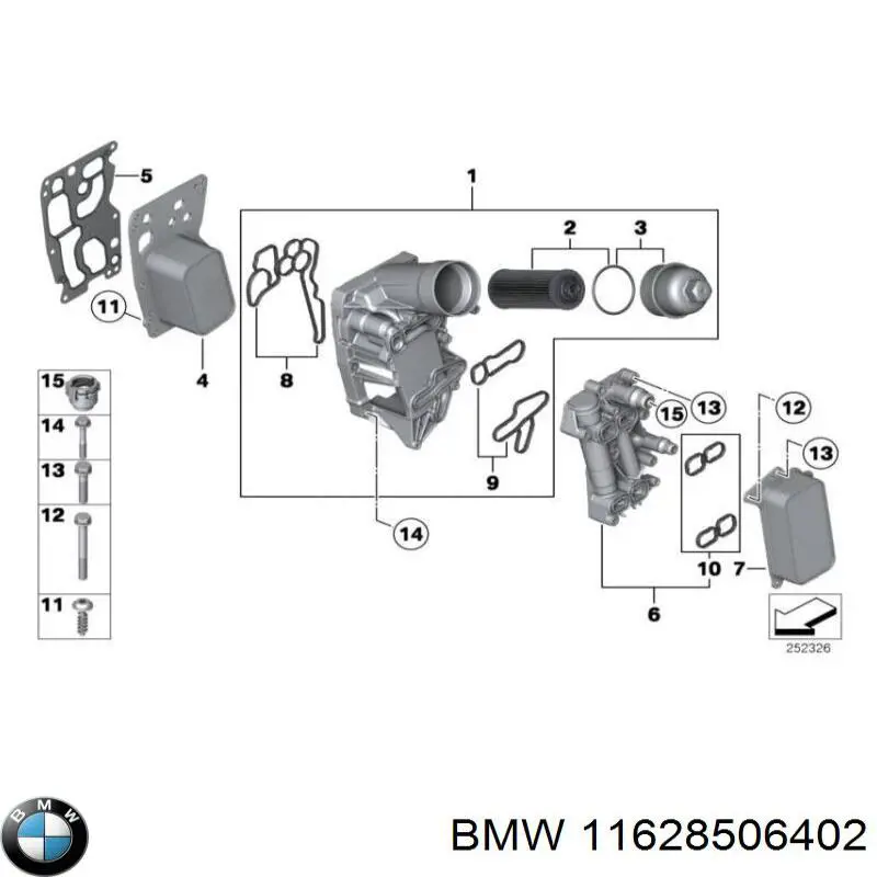 Прокладка випускного колектора 11628506402 BMW