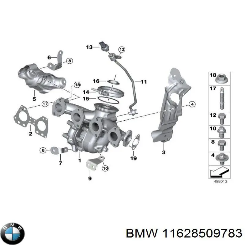 Прокладка выпускного коллектора BMW 11628509783