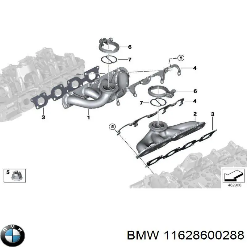 Коллектор выпускной BMW 11628600288