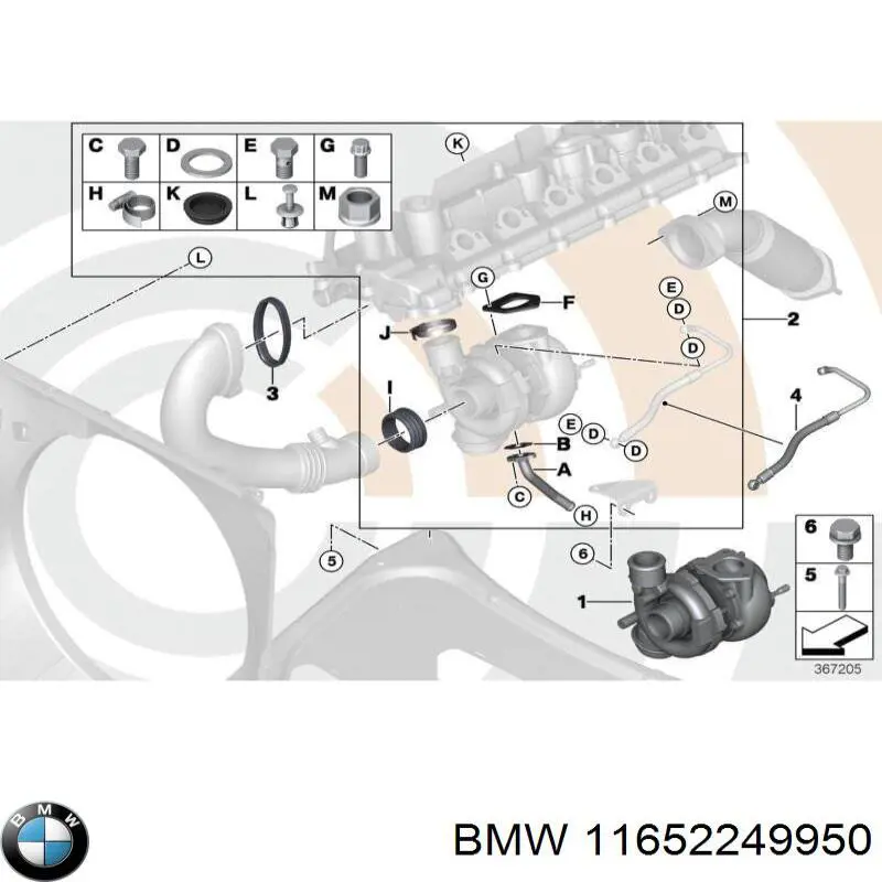11652249950 BMW турбина