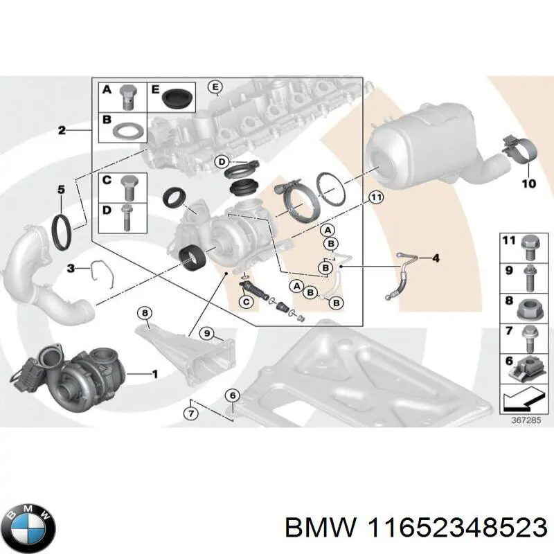  BMW 11652348523 цена, от 258.91 USD