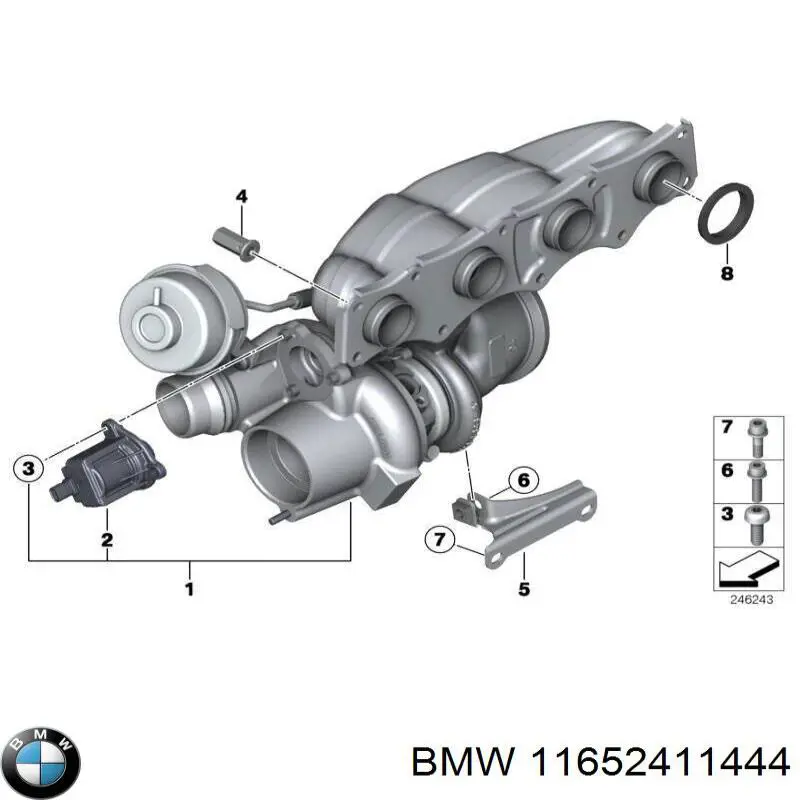  BMW 11652411444 цена, от 201.38 USD