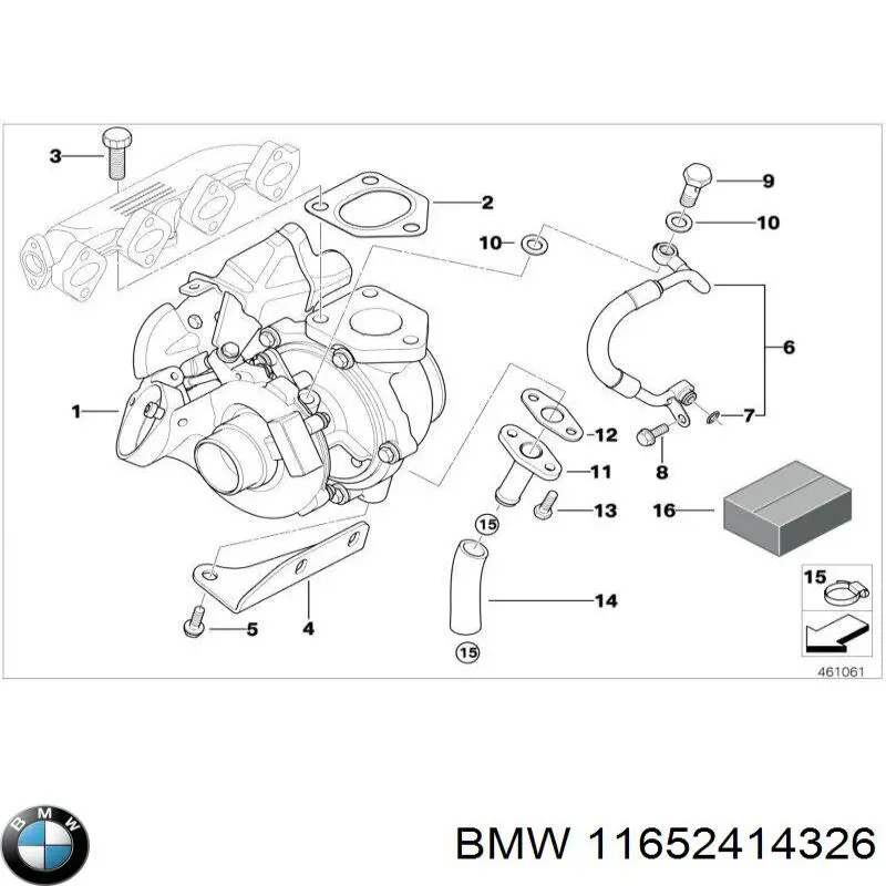 11652414326 BMW Турбонаддув