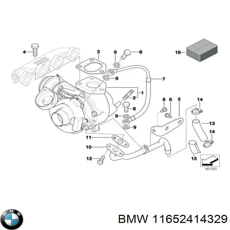 Купить 11652414329 BMW Турбоком
