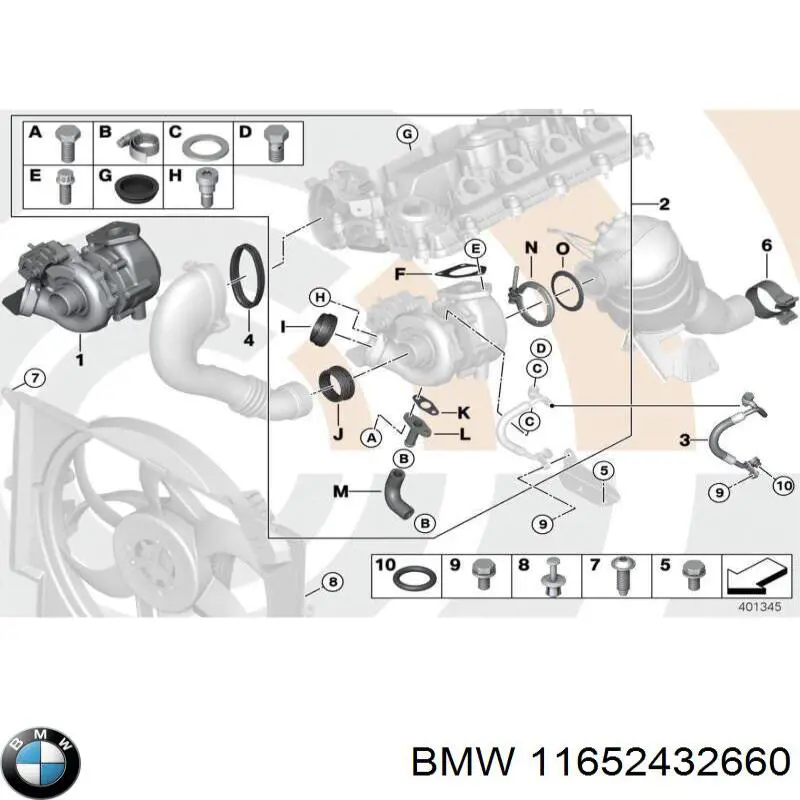 11652432660 BMW турбина