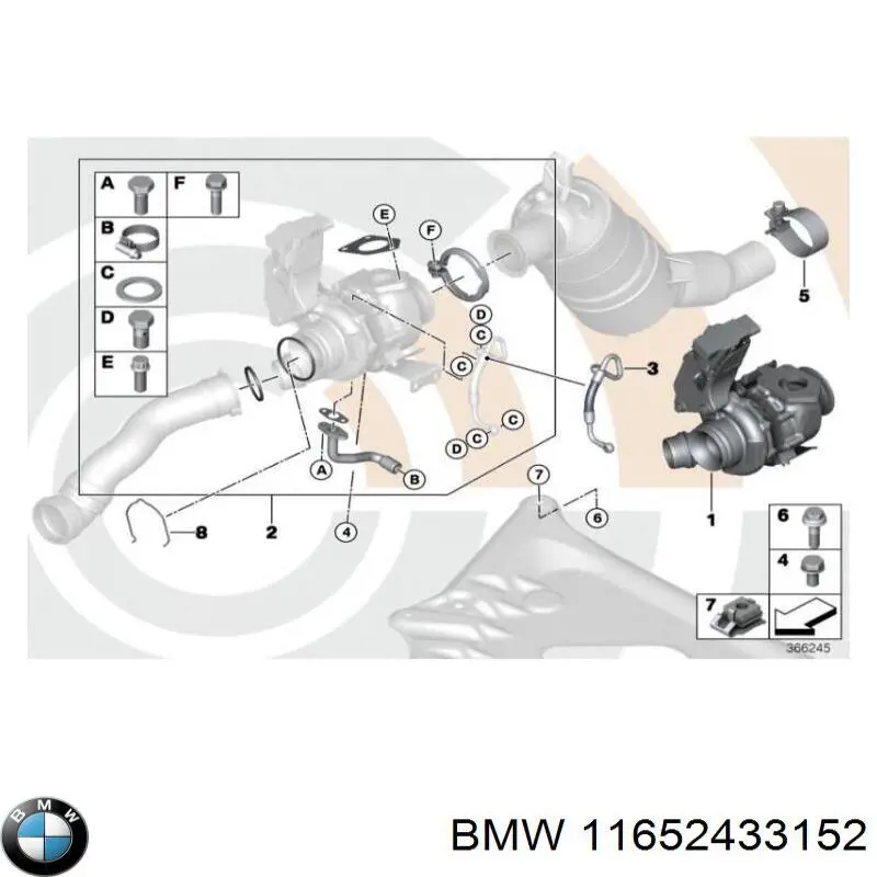 11652433152 BMW турбина