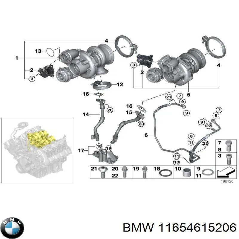 11654615206 BMW турбина