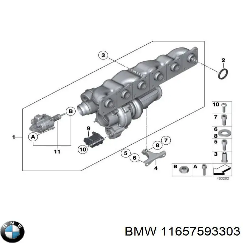 Прокладка коллектора выпускного BMW 11657593303 цена, от 10.39 USD