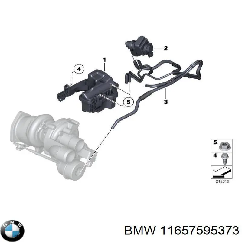 11657595373 BMW válvula de regulação de pressão de supercompressão