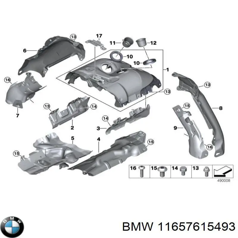 Купить 11657615493 BMW 
