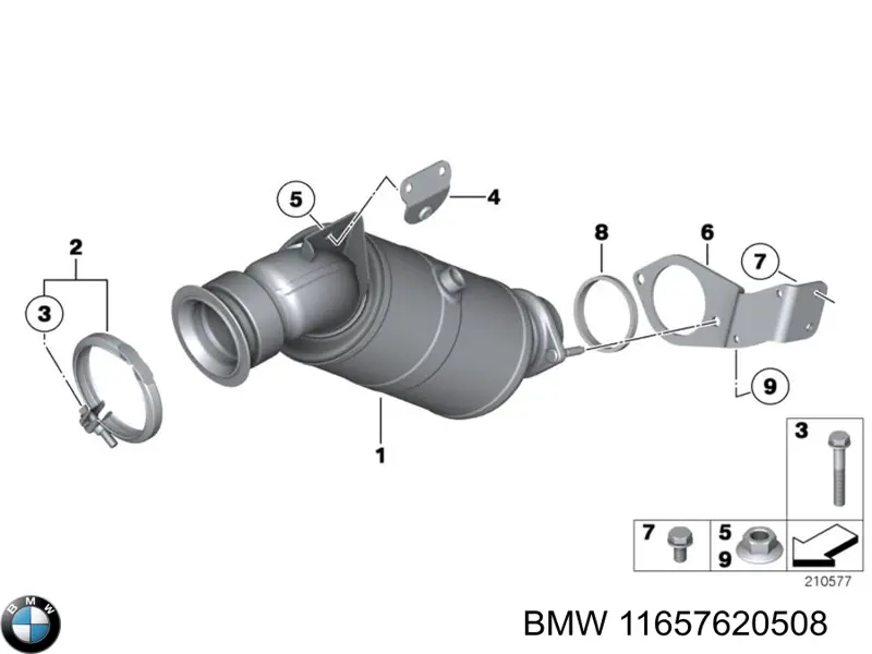 11657620508 BMW соединительный хомут выпускного коллектора