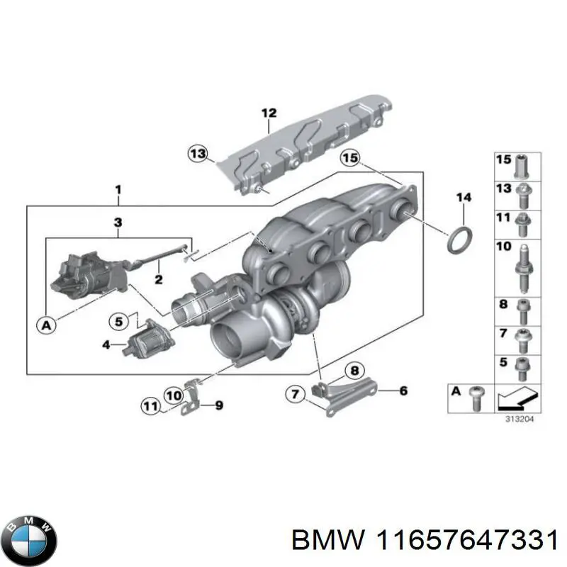 11657647331 BMW suporte inferior do radiador (painel de montagem de fixação das luzes)