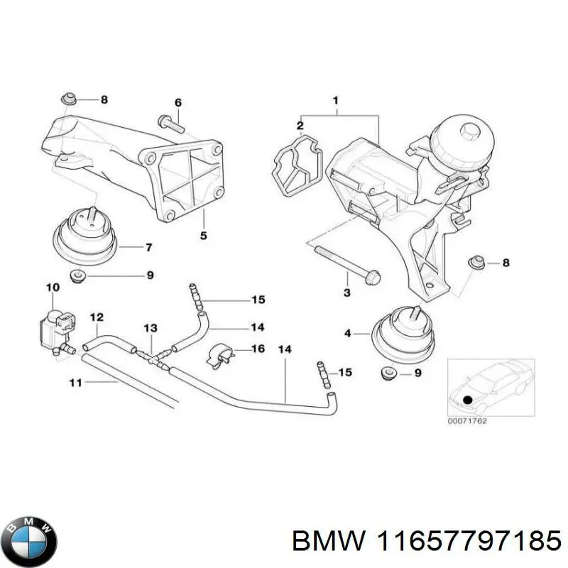 Купить 11658507249 BMW 