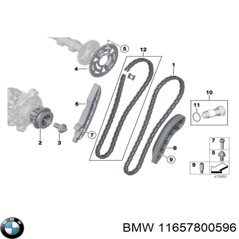 Прокладка выпускного коллектора, нижняя BMW 11657800596