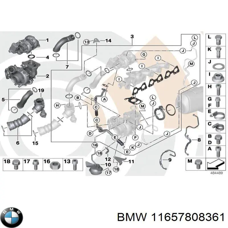 11657808361 BMW турбина