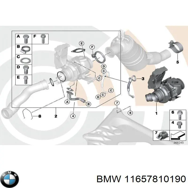 Турбина 11657810190 BMW