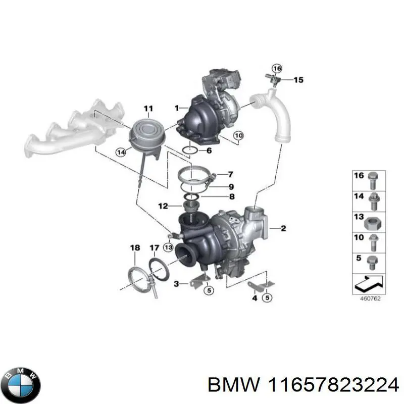 Прокладка турбины нагнетаемого воздуха, прием BMW 11657823224 цена, от 29.40 USD