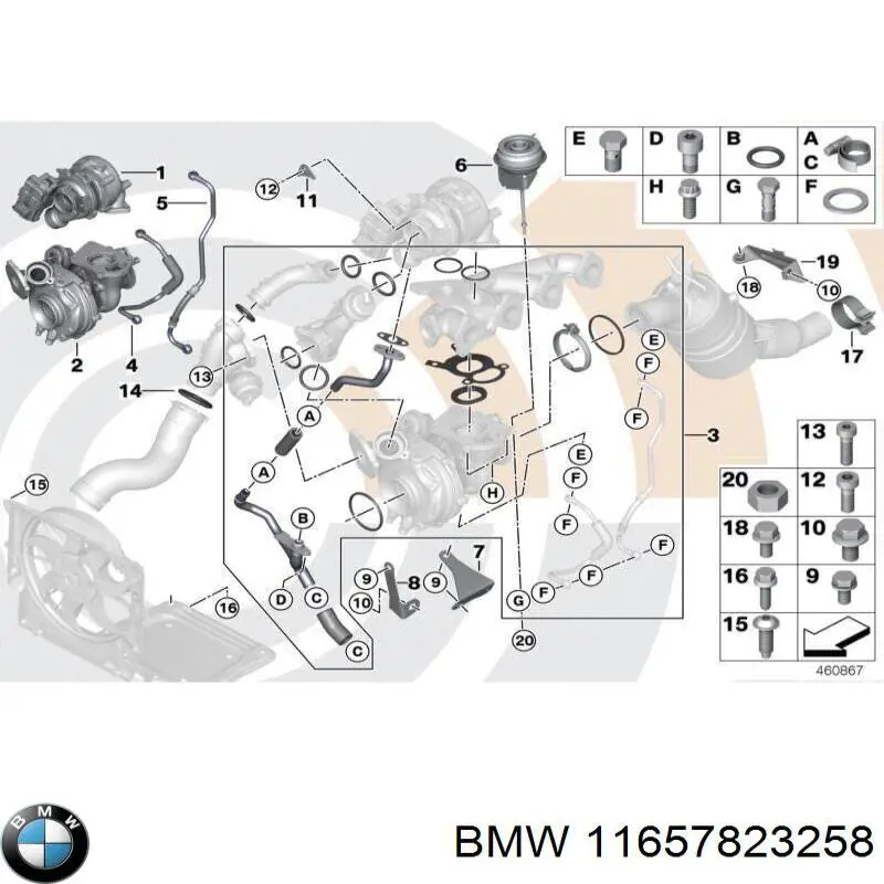 Турбина BMW 11657823258
