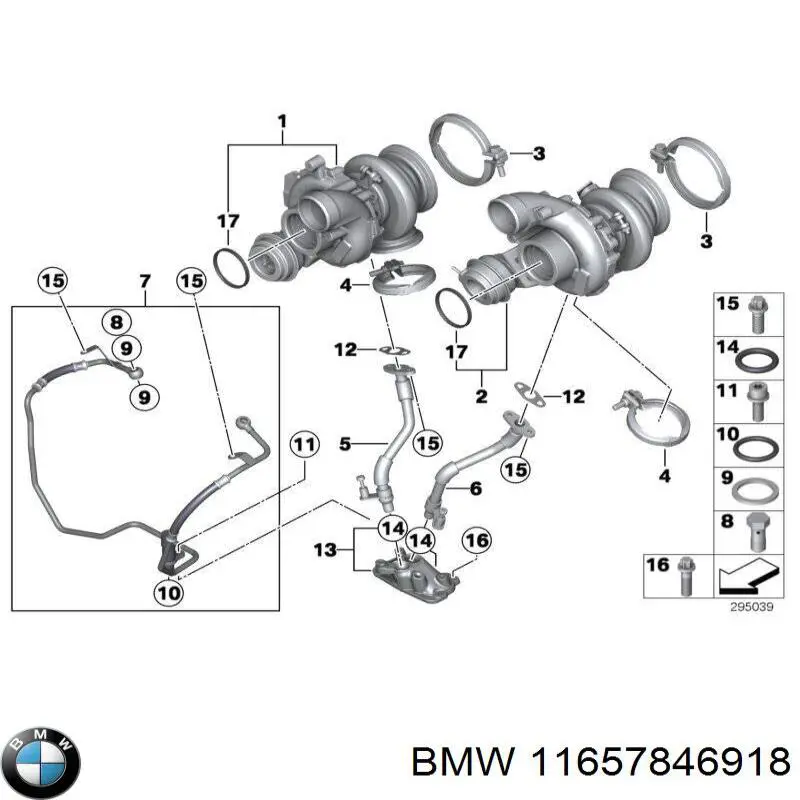 Турбина 11657849044 BMW