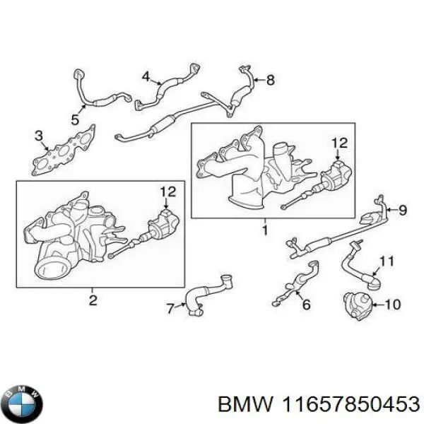 Клапан рециркуляции наддувочного воздуха турбины BMW 11657850453