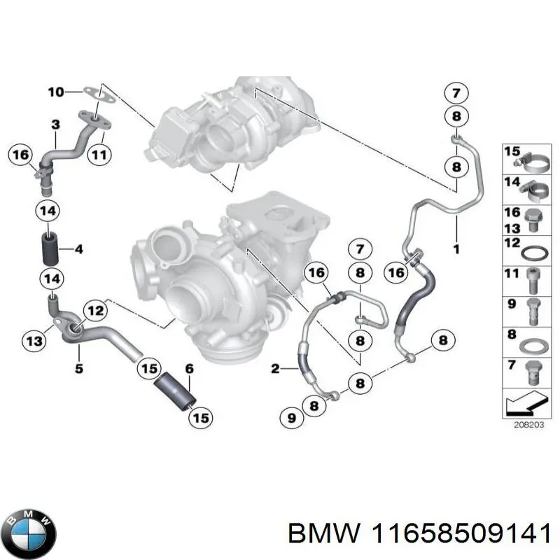 Купить 11509908048 BMW Кольцо патрубка турбины, нагнетаемого воздуха