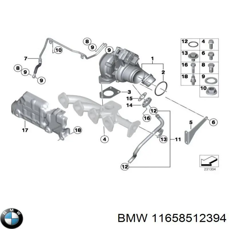  BMW 11658512394 цена, от 76.02 USD