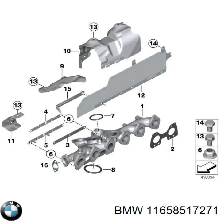  BMW 11658517271 цена, от 22.88 USD