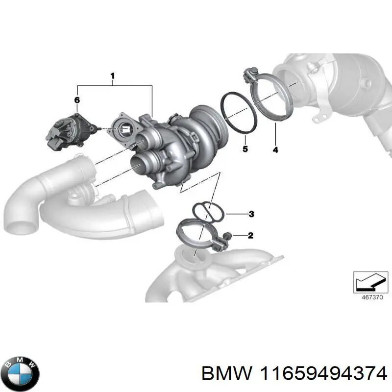 Турбина 11659494374 BMW