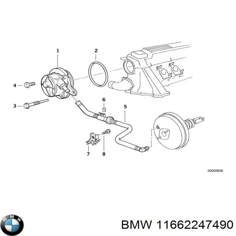 Купить 11662247490 BMW Вакуумный насос