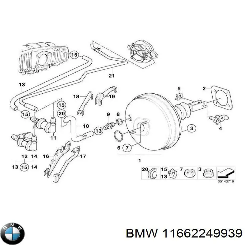 Вакуумный насос BMW 11662249939 цена, от 15.52 USD