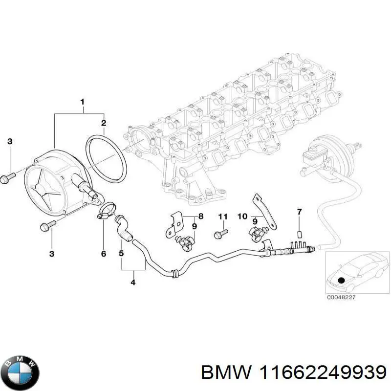 Насос вакуумный 11662249939 BMW