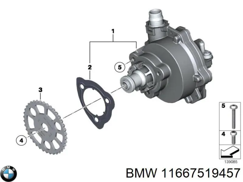 Вакуумный насос 11667519457 BMW