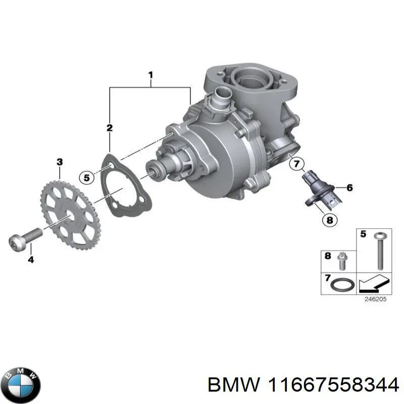 Вакуумный насос 11667558344 BMW