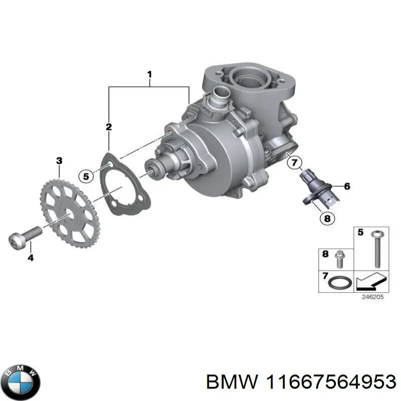  BMW 11667564953 цена, от 1.46 USD