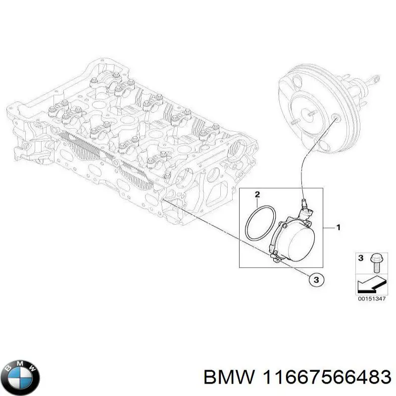 Прокладка крышки маслозаливной горловины 11667566483 BMW