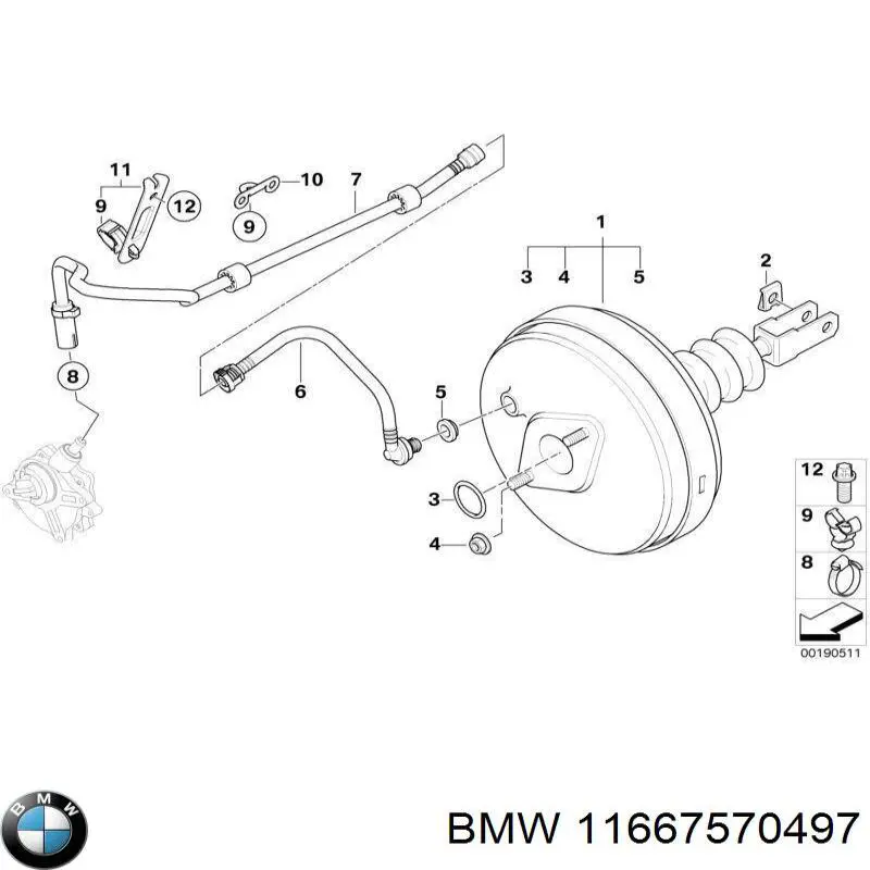 Купить 11667570497 BMW 