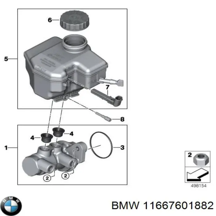 Трубопроводы усилителя вакуумного BMW 11667601882 цена, от 22.57 USD