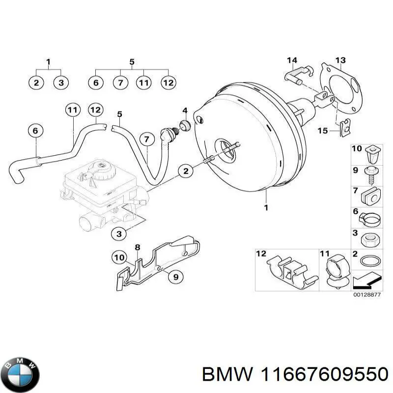 34336756202 BMW Трубопровод (гидровакуумного) усилителя