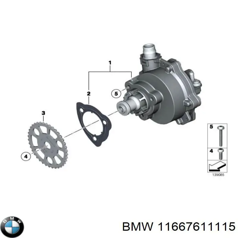 Насос вакуумный 11667611115 BMW