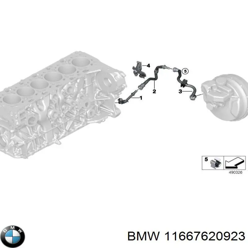 Клапан ограничения давления масла ГБЦ BMW 11667620923