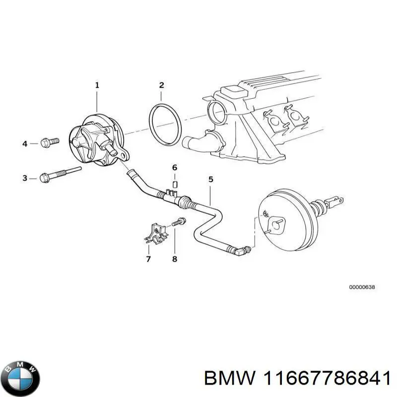 Купить 11667786841 BMW Вакуумный насос
