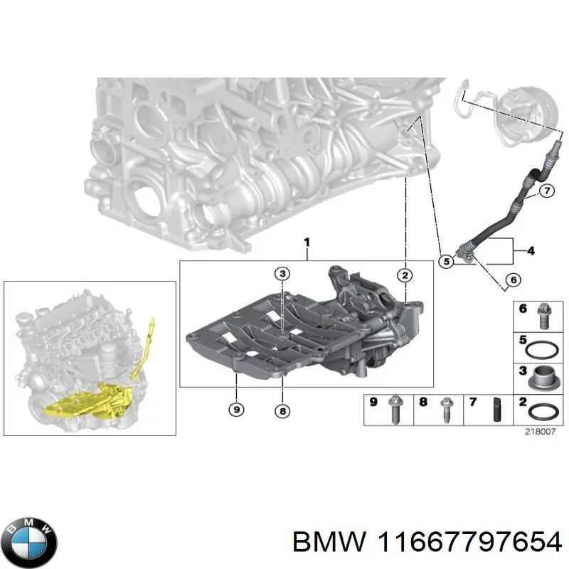 11667797654 BMW tubo de impulsionador de vácuo dos freios
