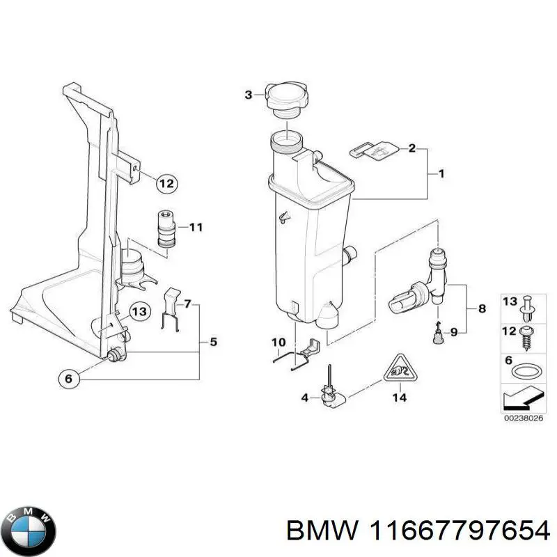 Купить 11667804328 BMW Трубка вакуумного усилителя тормозов
