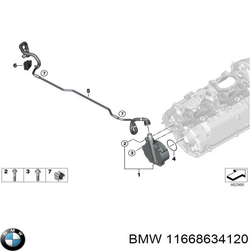 Насос вакуумный 11668634120 BMW