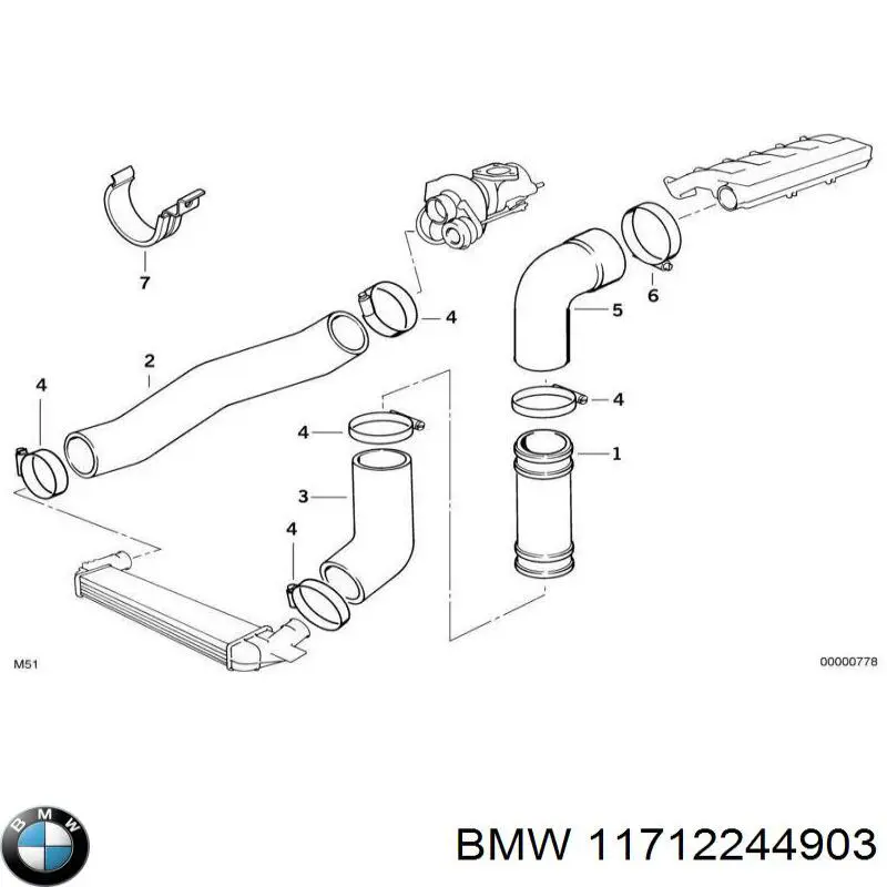 Патрубок высокого давления гидроусилителя BMW 11712244903 цена, от 9.73 USD