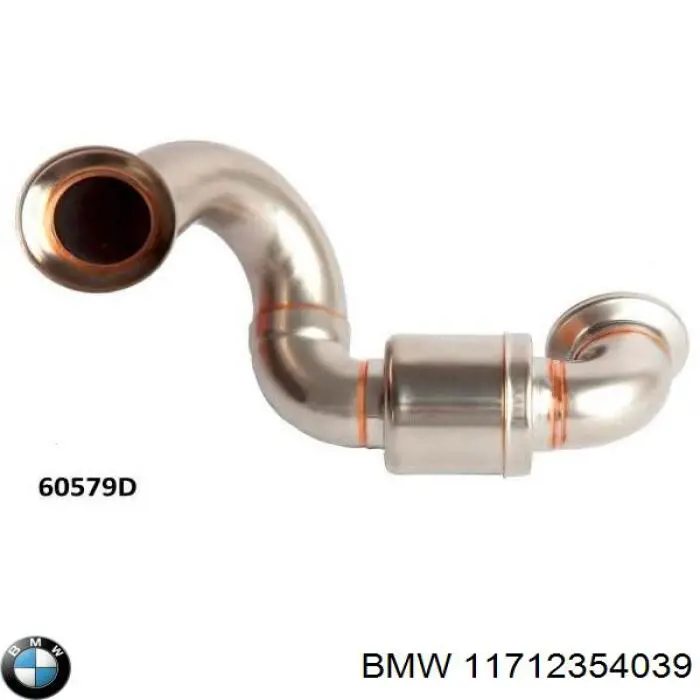 Cano derivado do sistema de recirculação dos gases de escape EGR para BMW X5 (E70)