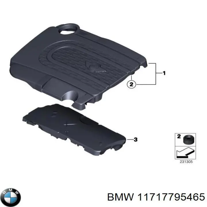 Прокладка EGR-клапана рециркуляции BMW 11717795465